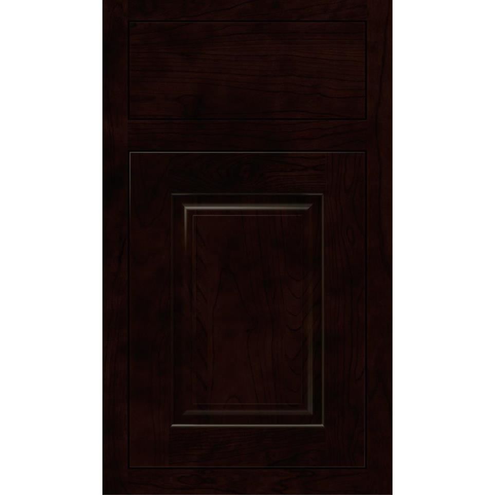 Square Sumatra Dark Finish Square Cabinets