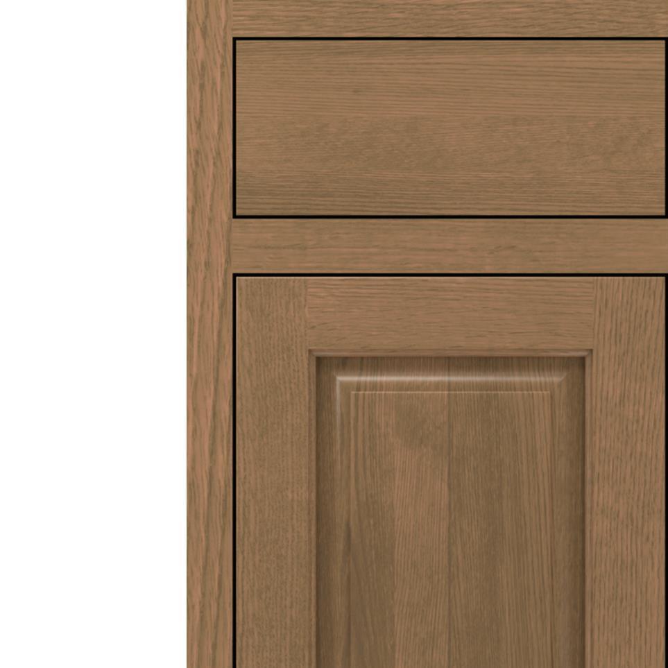 Inset Buckskin Medium Finish Inset Cabinets