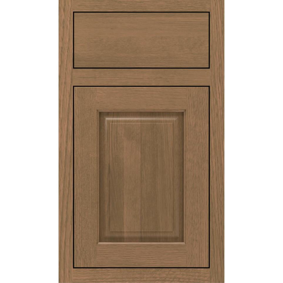 Inset Buckskin Medium Finish Inset Cabinets