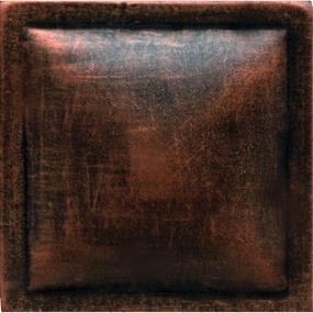 Decoratives and Medallions Guilded Copper Satin Brown Tile