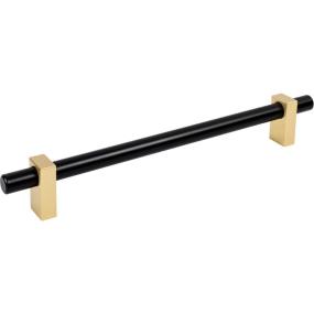 Appliance Pull Matte Black,Brushed Gold Brass / Gold Pulls