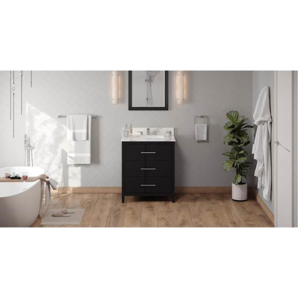 Base with Sink Top Black Grey / Black Vanities