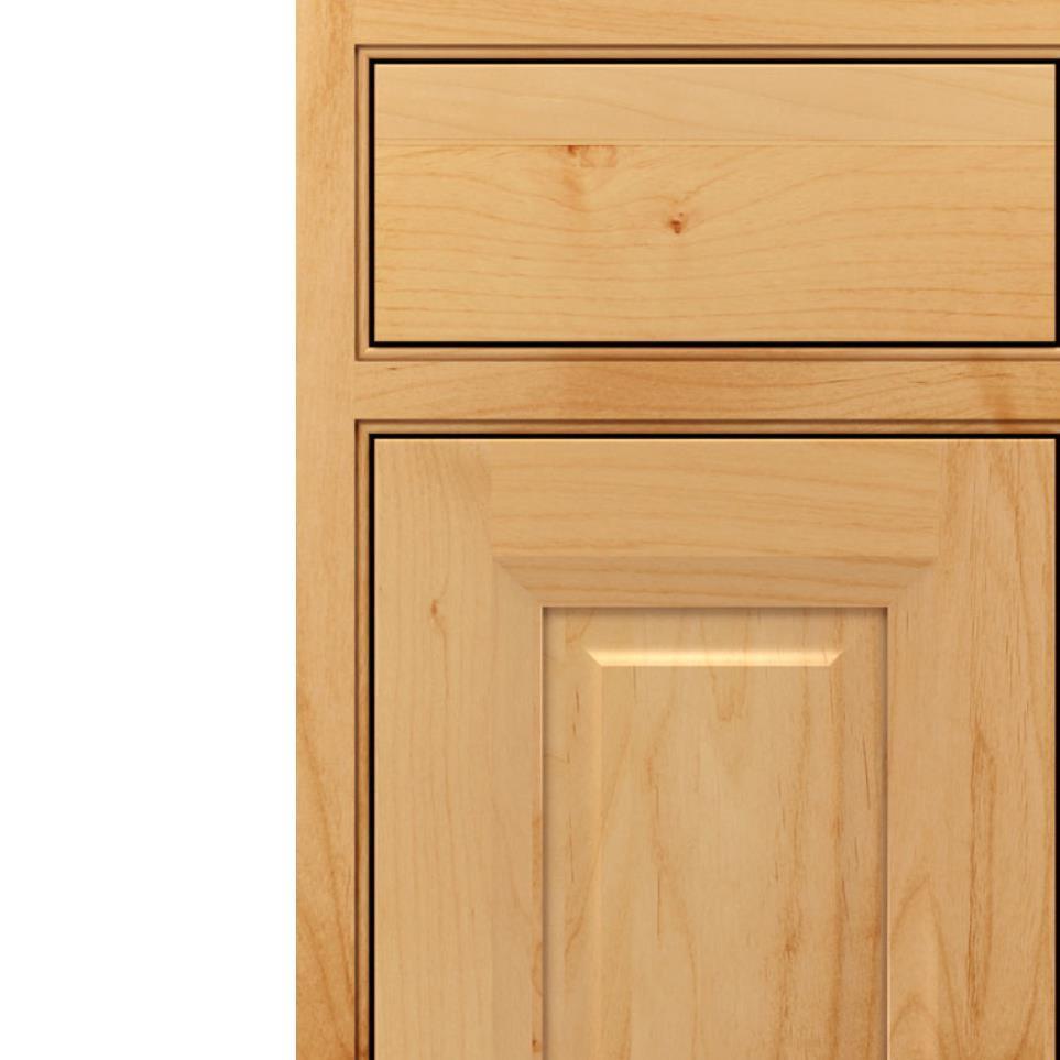 Square Natural Light Finish Square Cabinets