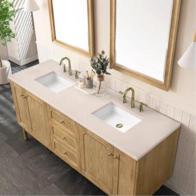 Base with Sink Top Light Oak Light Finish Vanities