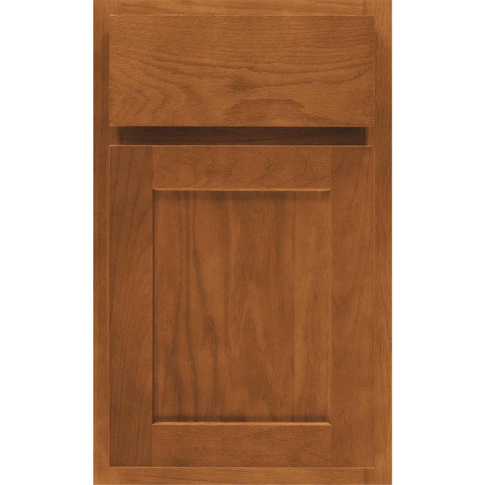 Square Cattail Medium Finish Square Cabinets