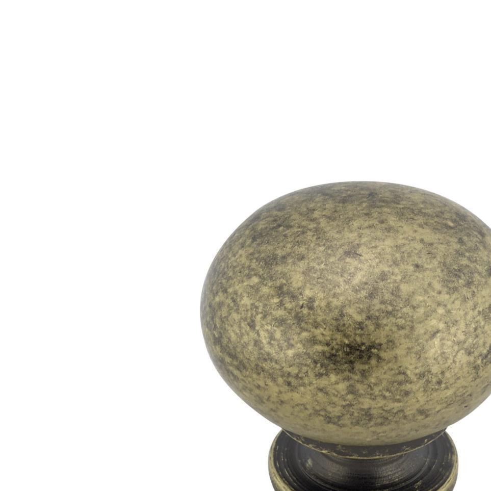 Knob Burnished Brass Brass / Gold Knobs