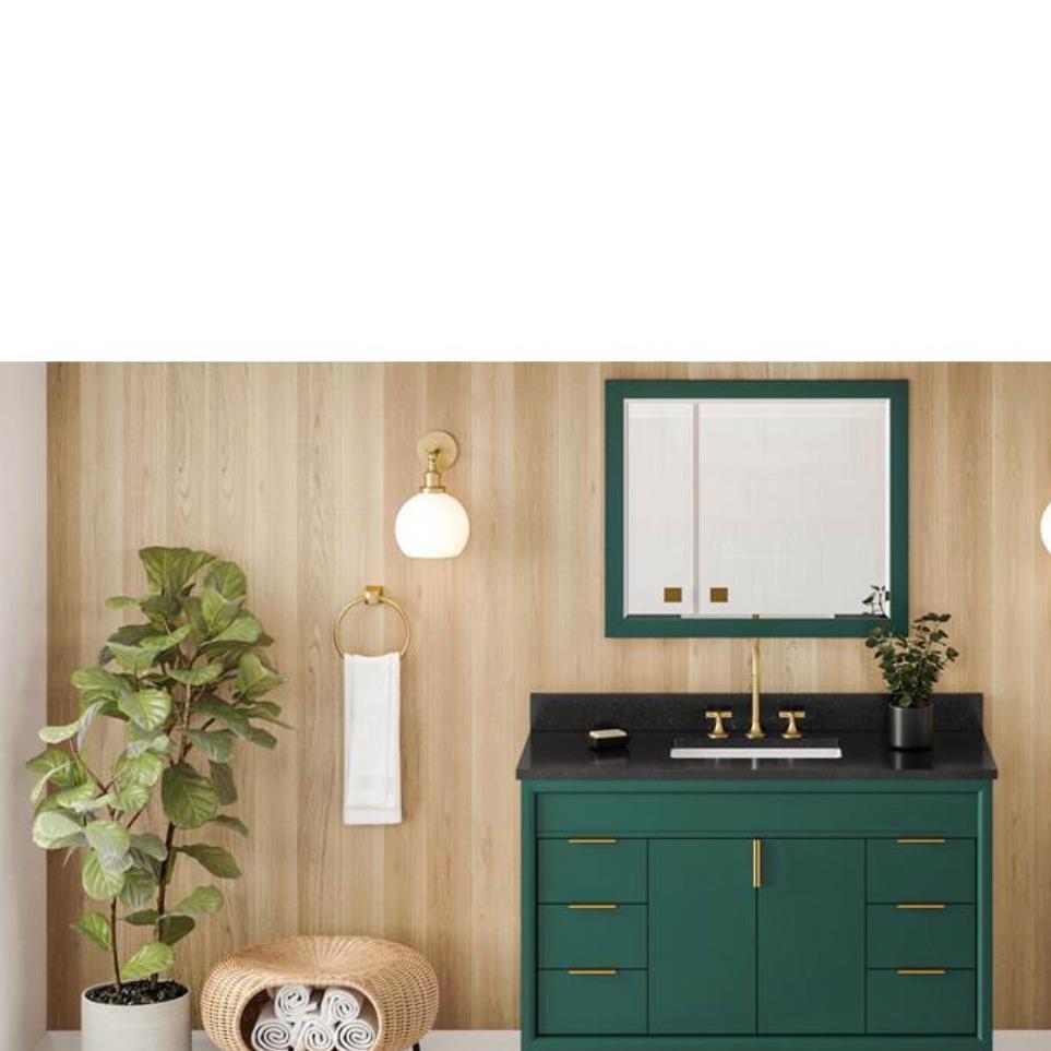 Base with Sink Top Green Green Vanities