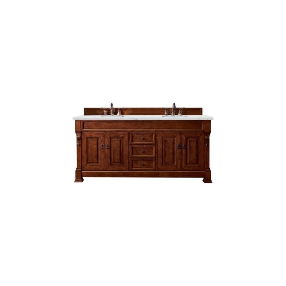 Base with Sink Top Warm Cherry Medium Finish Vanities