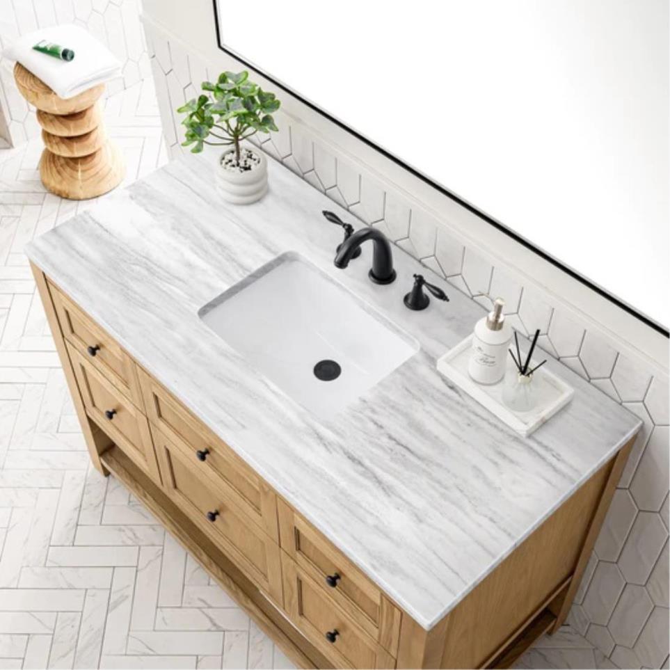 Base with Sink Top Light Oak Light Finish Vanities