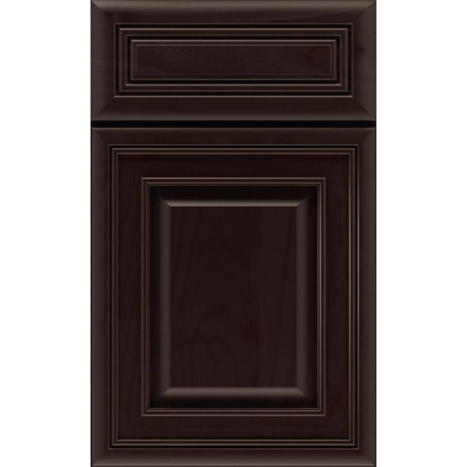 Square Thatch Dark Finish Square Cabinets