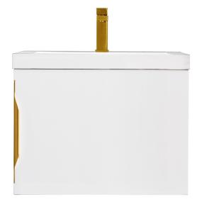 Base with Sink Top Glossy White White Vanities