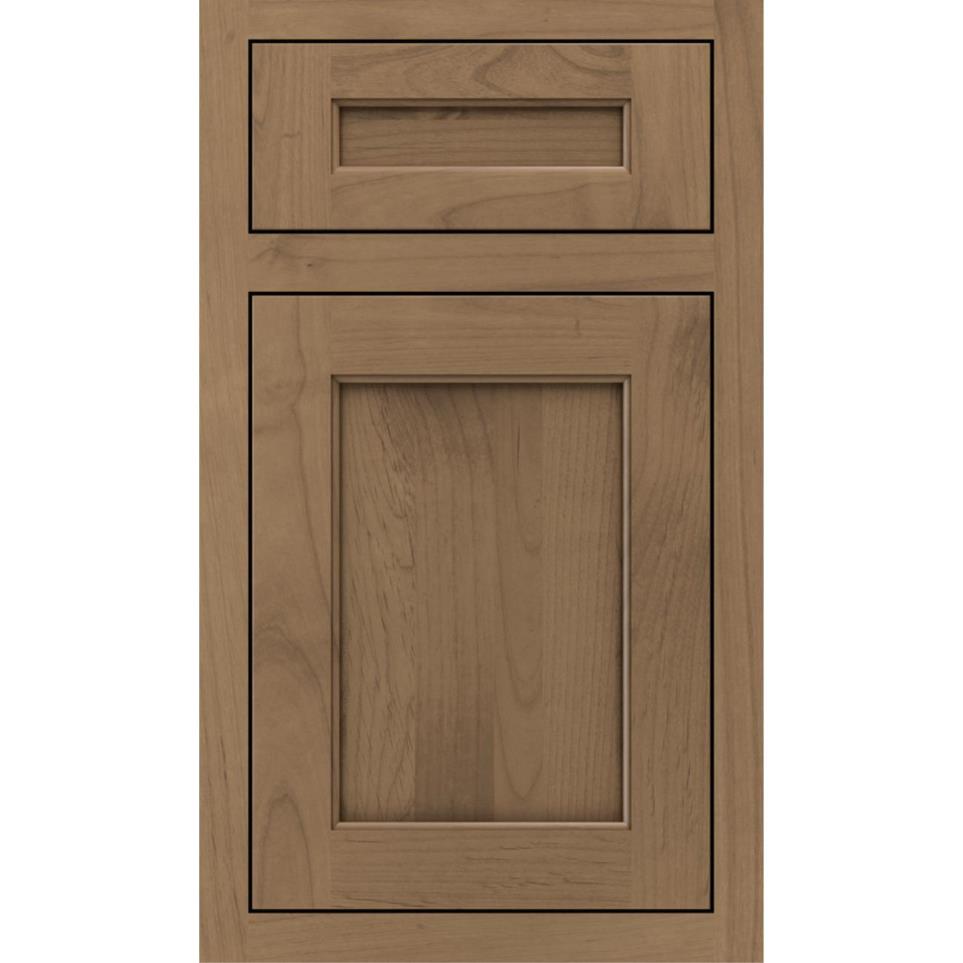 Square Gunny Medium Finish Square Cabinets