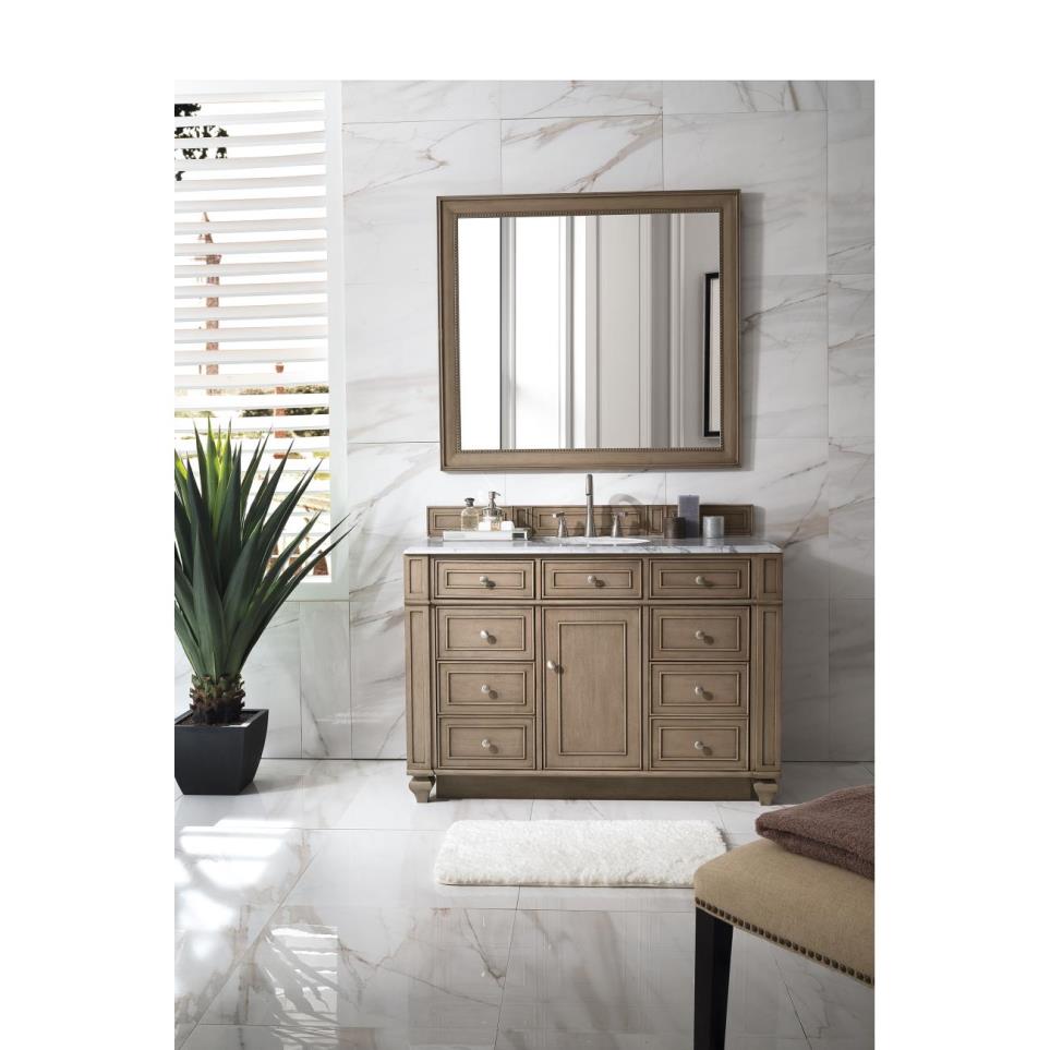 Base with Sink Top Whitewashed Walnut Light Finish Vanities