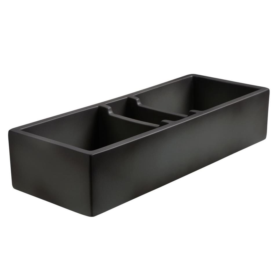 Porcelain Enamel Glaze Concrete Grey / Black Sinks