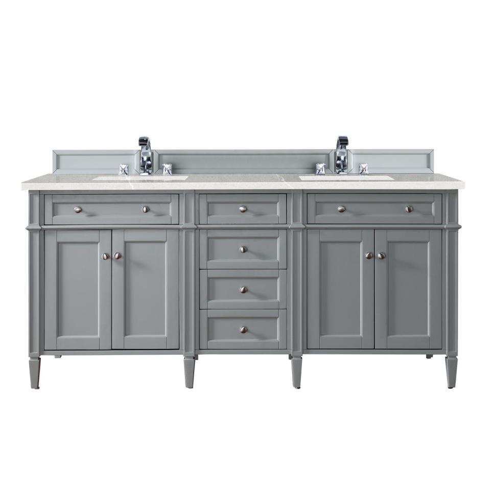 Base with Sink Top Urban Gray Grey / Black Vanities