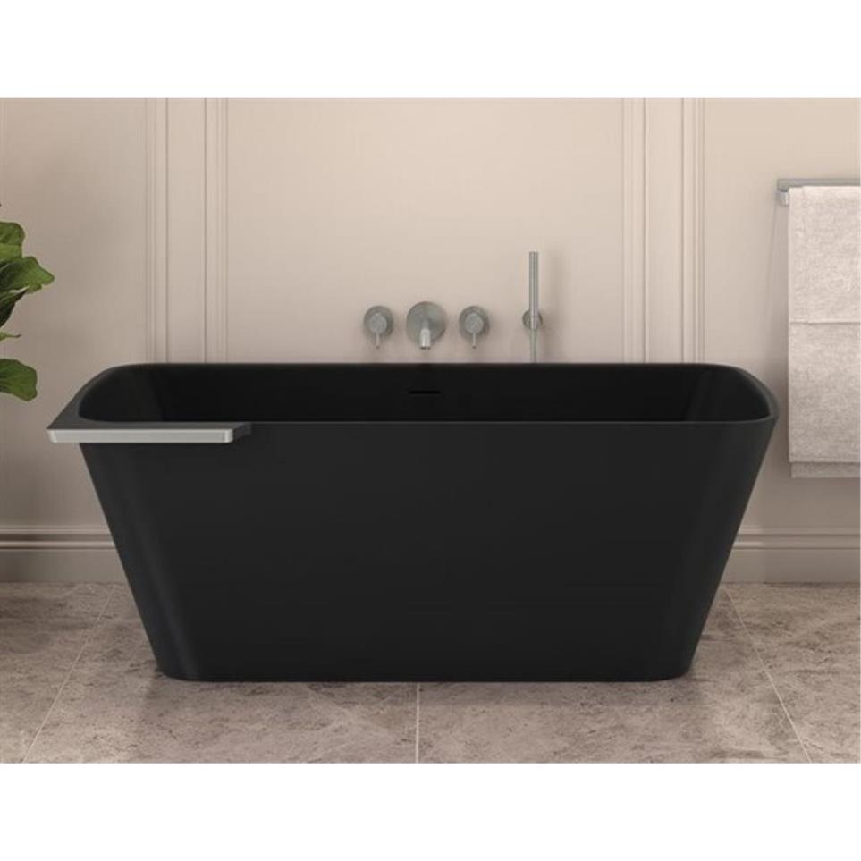 Soaking Tubs Matte Black/Brushed Nickel Black Bathtubs