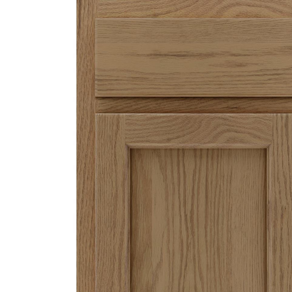 Square Buckskin Medium Finish Square Cabinets