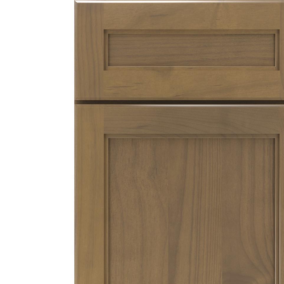 Square Buckskin Medium Finish Square Cabinets