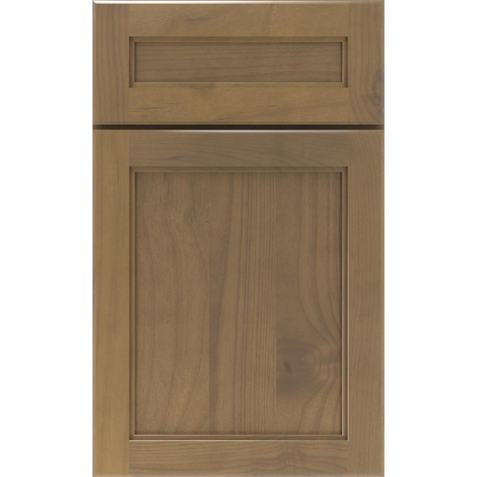 Square Buckskin Medium Finish Square Cabinets