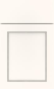 White With Grey Stone Penned
