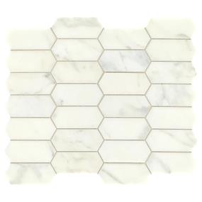 Mosaic First Snow Elegance Honed White Tile