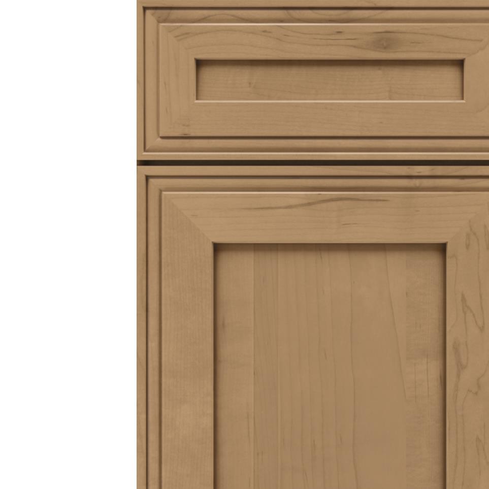 Square Gunny Medium Finish Square Cabinets