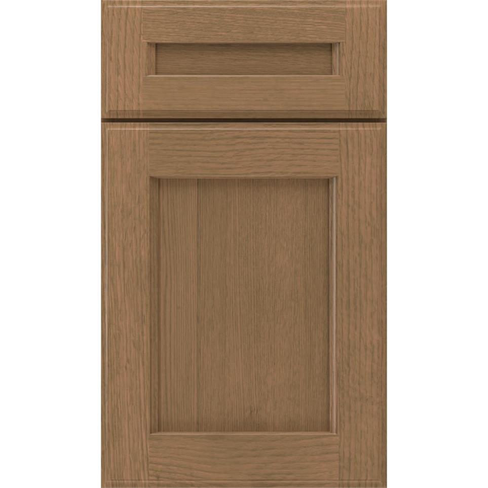 Square Gunny Medium Finish Square Cabinets