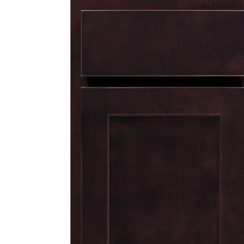 Square Sarsaparilla Dark Finish Square Cabinets