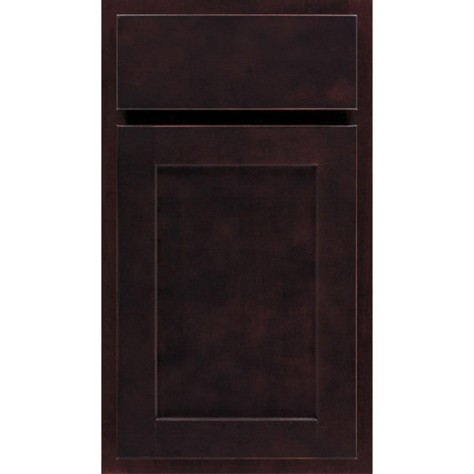 Square Sarsaparilla Dark Finish Square Cabinets