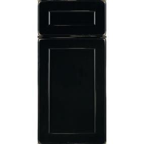 Square Heirloom Black Dark Finish Square Cabinets