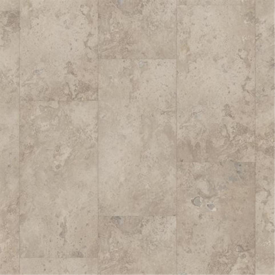 Tile Plank Travertine Taupe Brown Vinyl