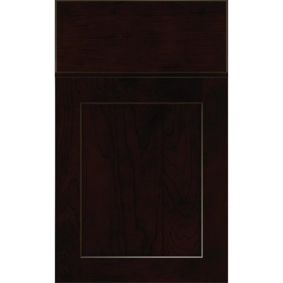 Square Chocolate Dark Finish Square Cabinets