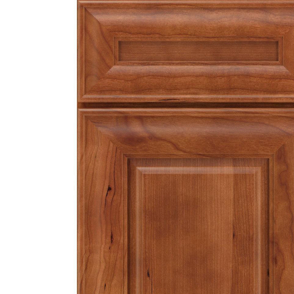 Square Cattail Medium Finish Square Cabinets