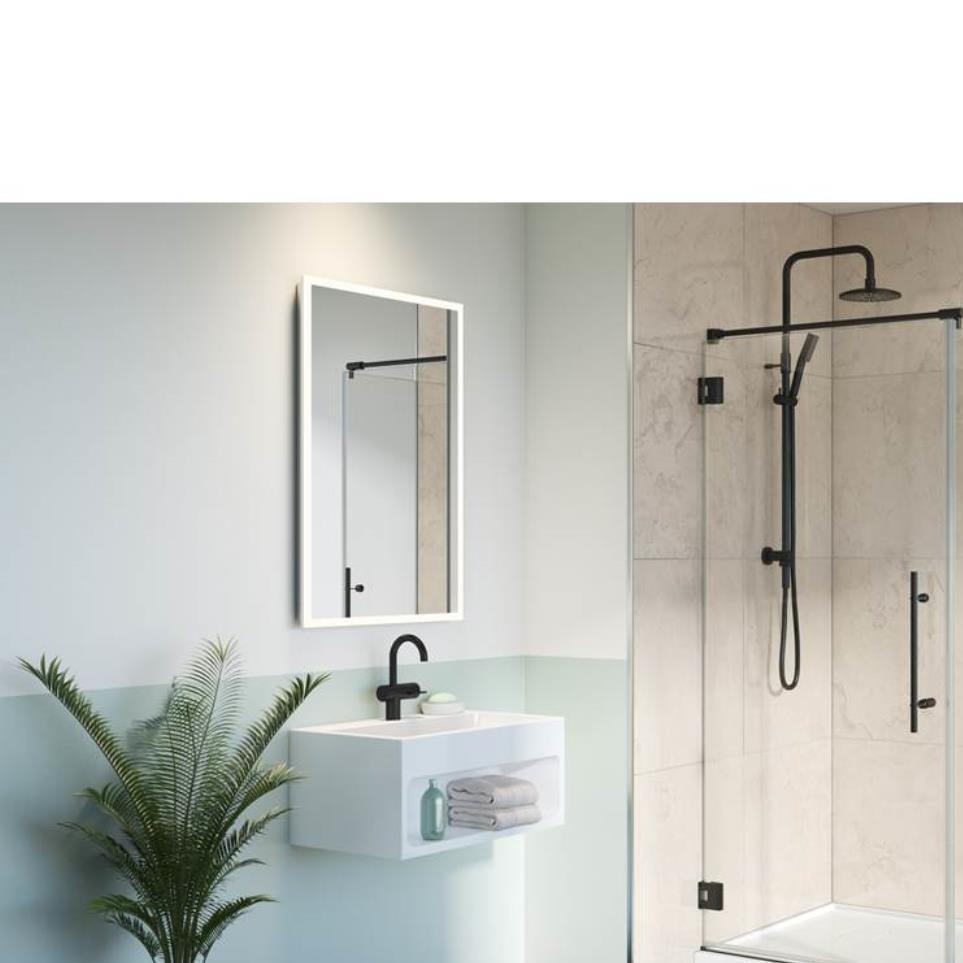 Door Matte Black Black Showers