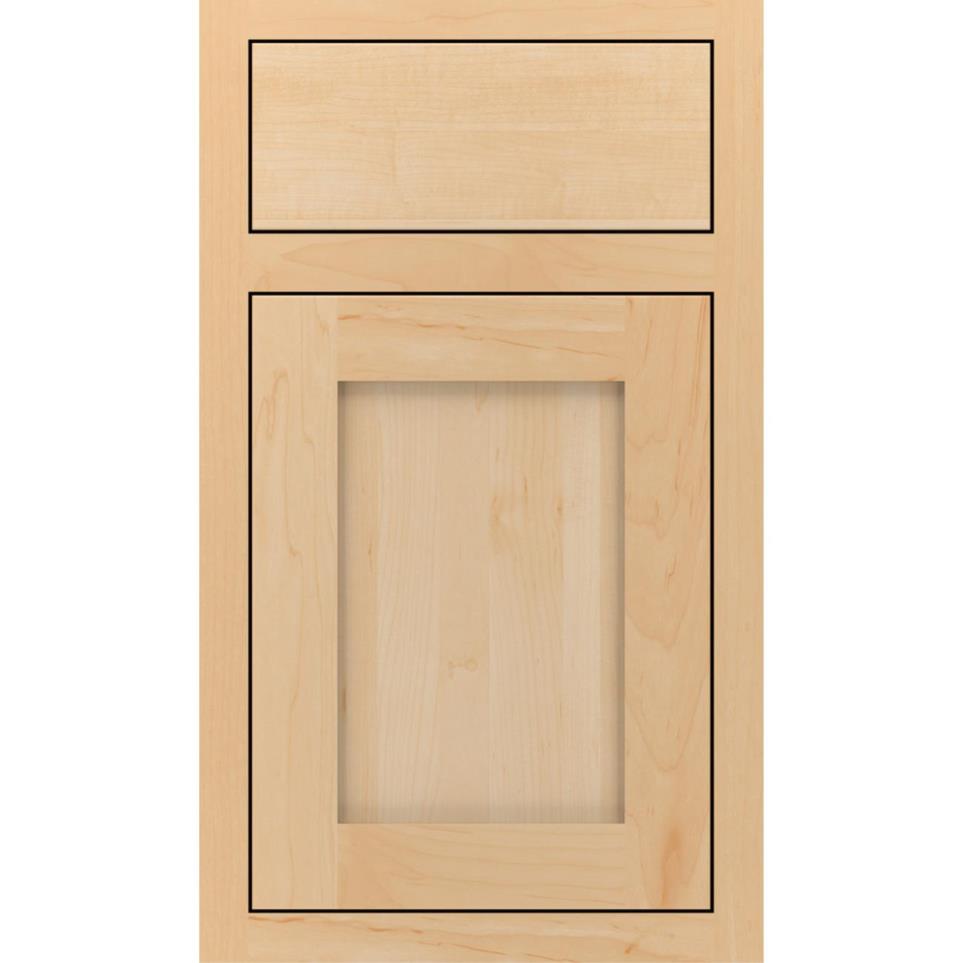 Square Natural Light Finish Square Cabinets