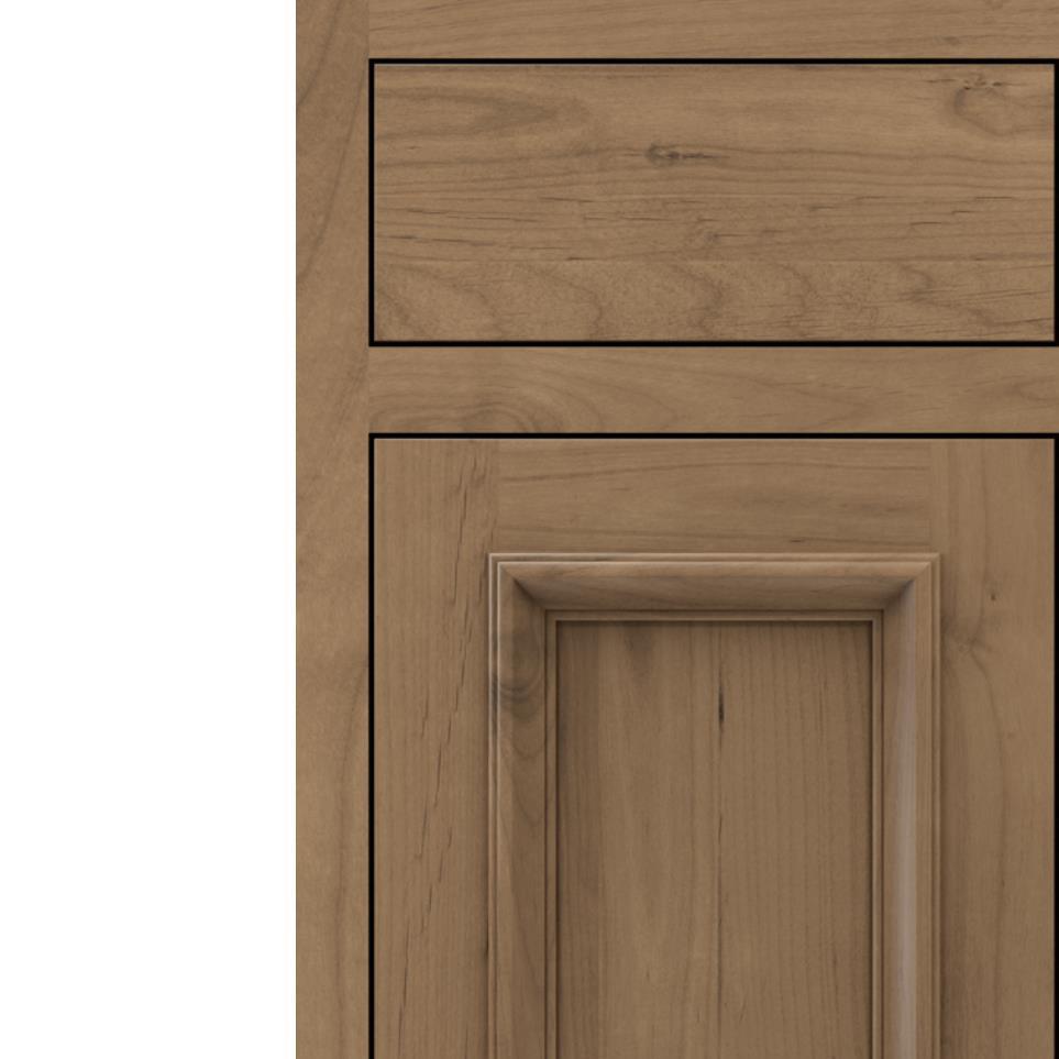 Square Gunny Medium Finish Square Cabinets