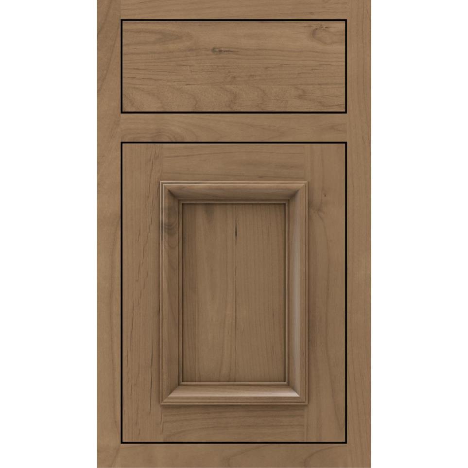 Square Gunny Medium Finish Square Cabinets