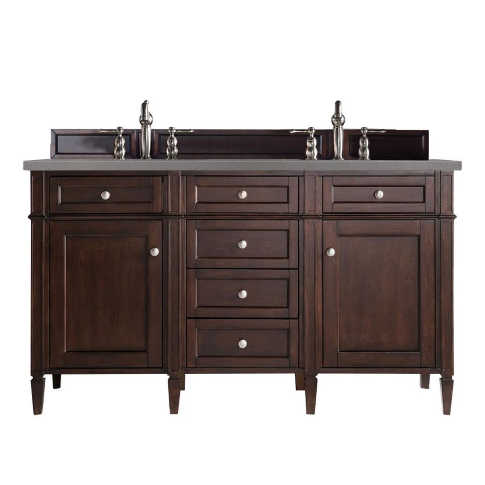 Base with Sink Top Burnished Mahogany Dark Finish Vanities