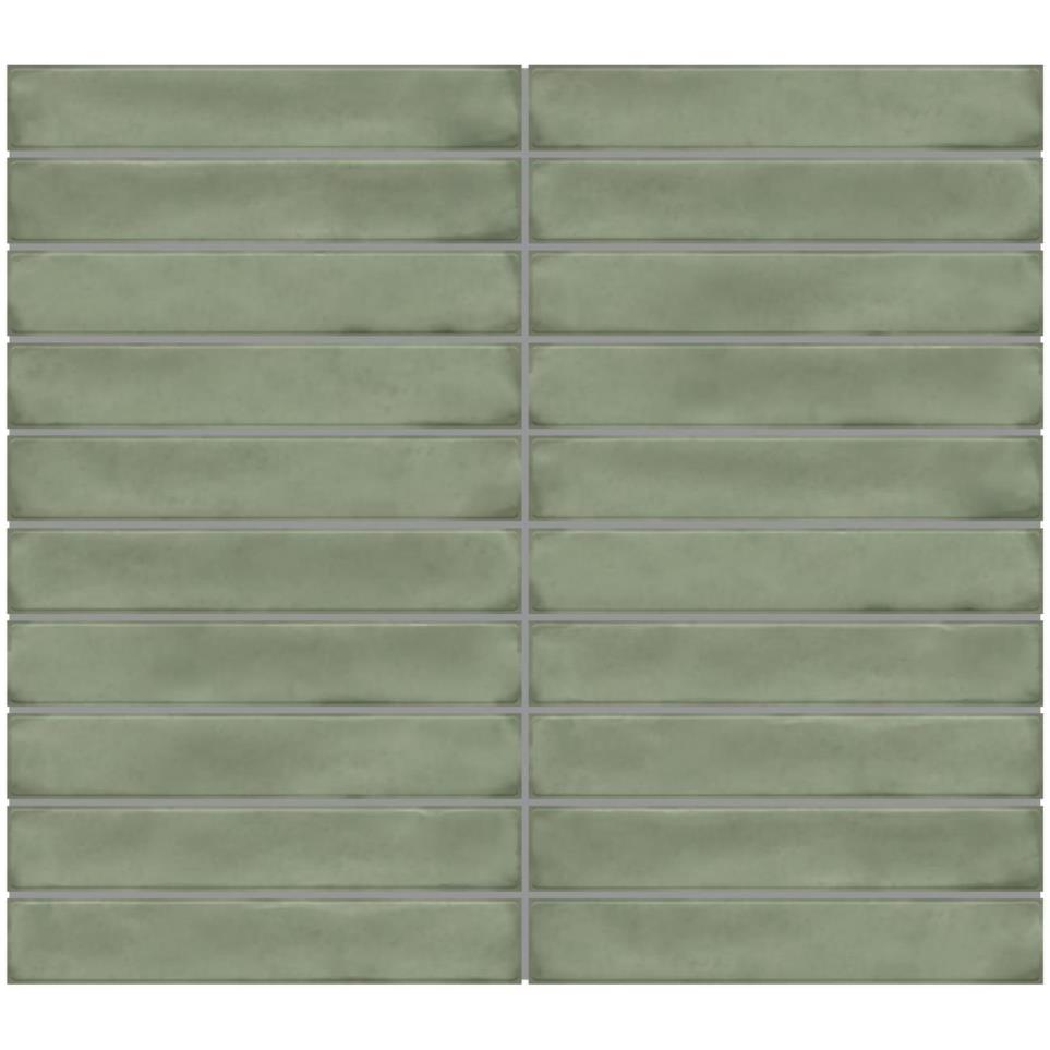 Mosaic Aloe Glossy Green Tile