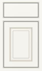 Square Beaded White Twilight Paint - White Cabinets