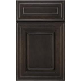 Square Storm Dark Finish Square Cabinets