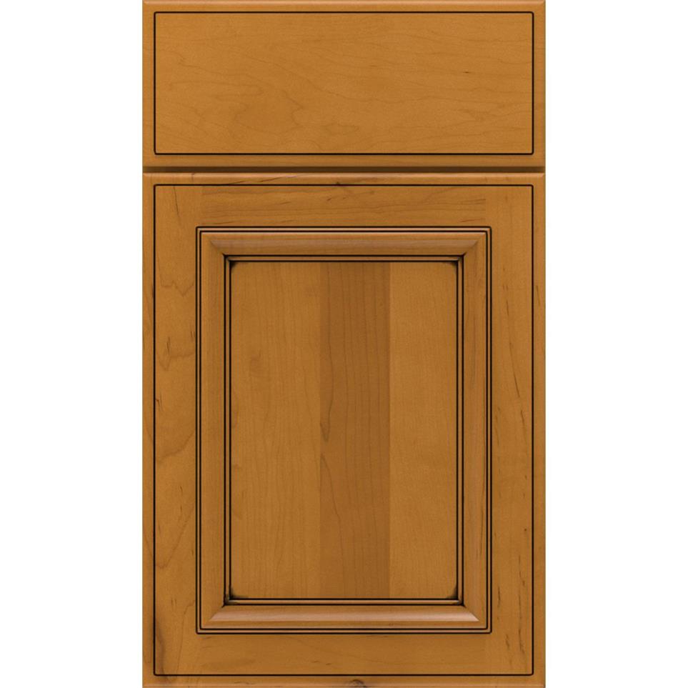 Square Natural Toasted Almond Penned Glaze - Stain Square Cabinets