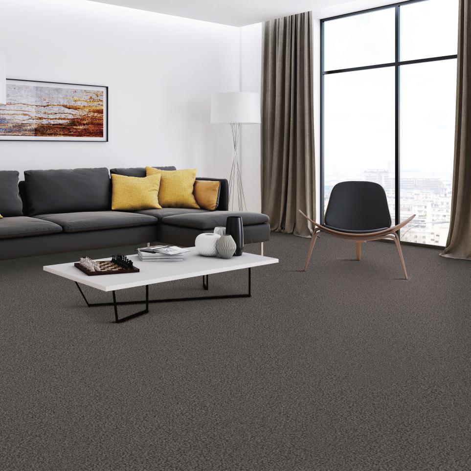Textured Saxony Wonder Brown Carpet