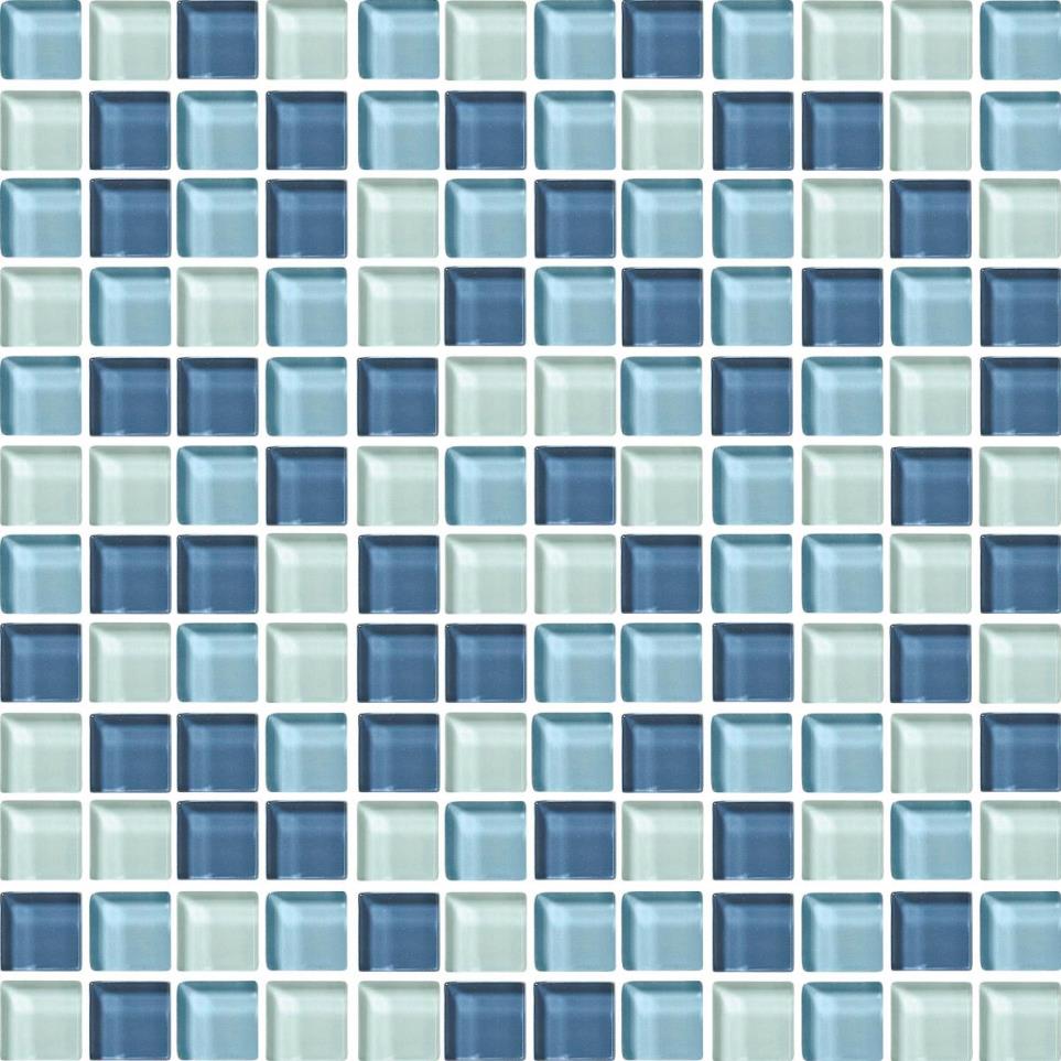 Mosaic Winter Blues Glass Blue Tile