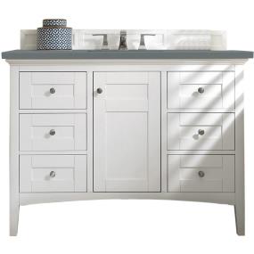 Base with Sink Top Bright White White Vanities