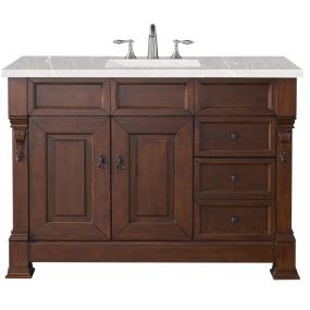 Base with Sink Top Warm Cherry Medium Finish Vanities