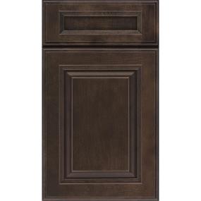 Square Flagstone Dark Finish Square Cabinets