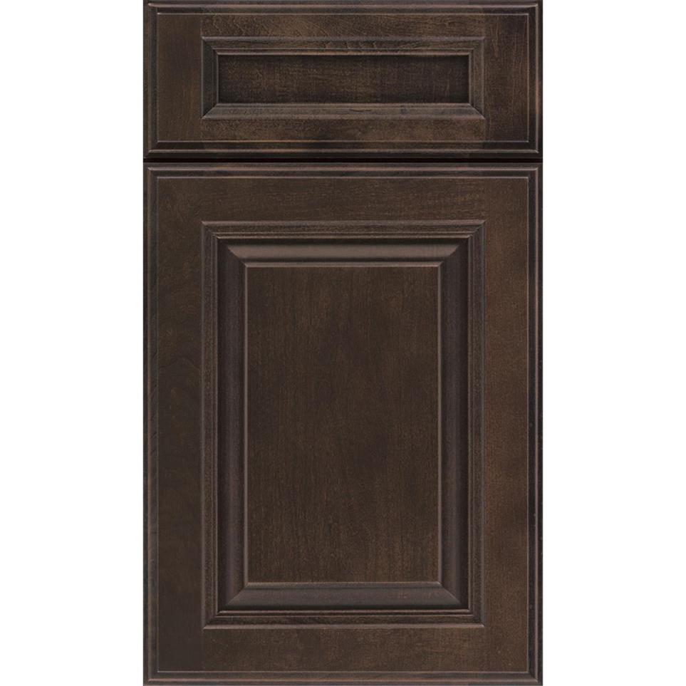 Square Flagstone Dark Finish Square Cabinets