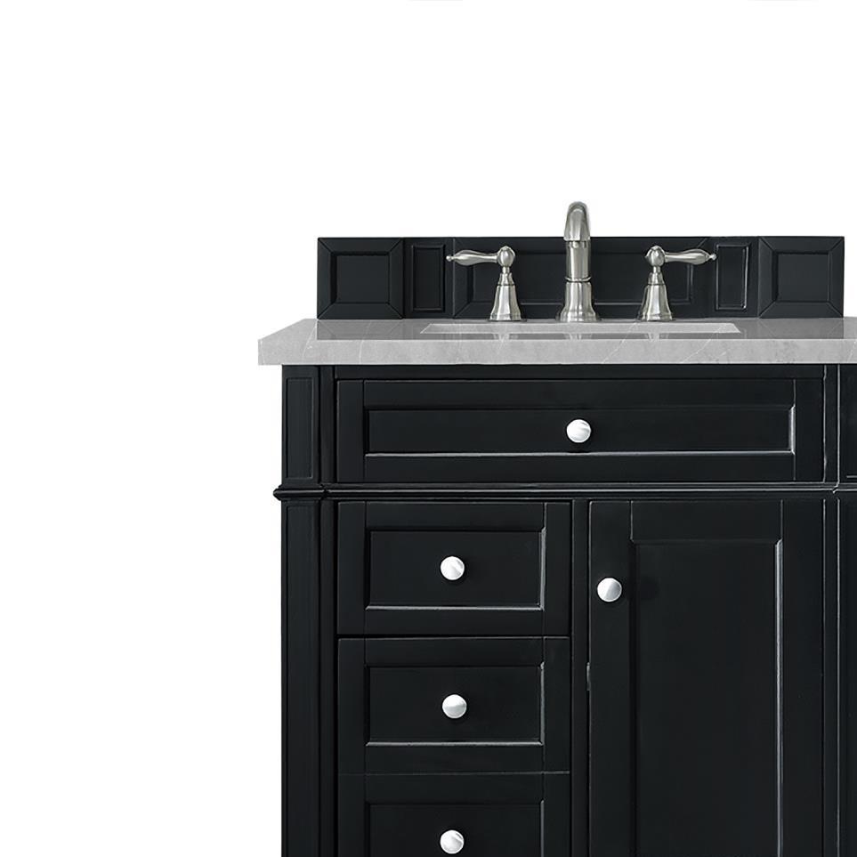 Base with Sink Top Black Onyx Grey / Black Vanities