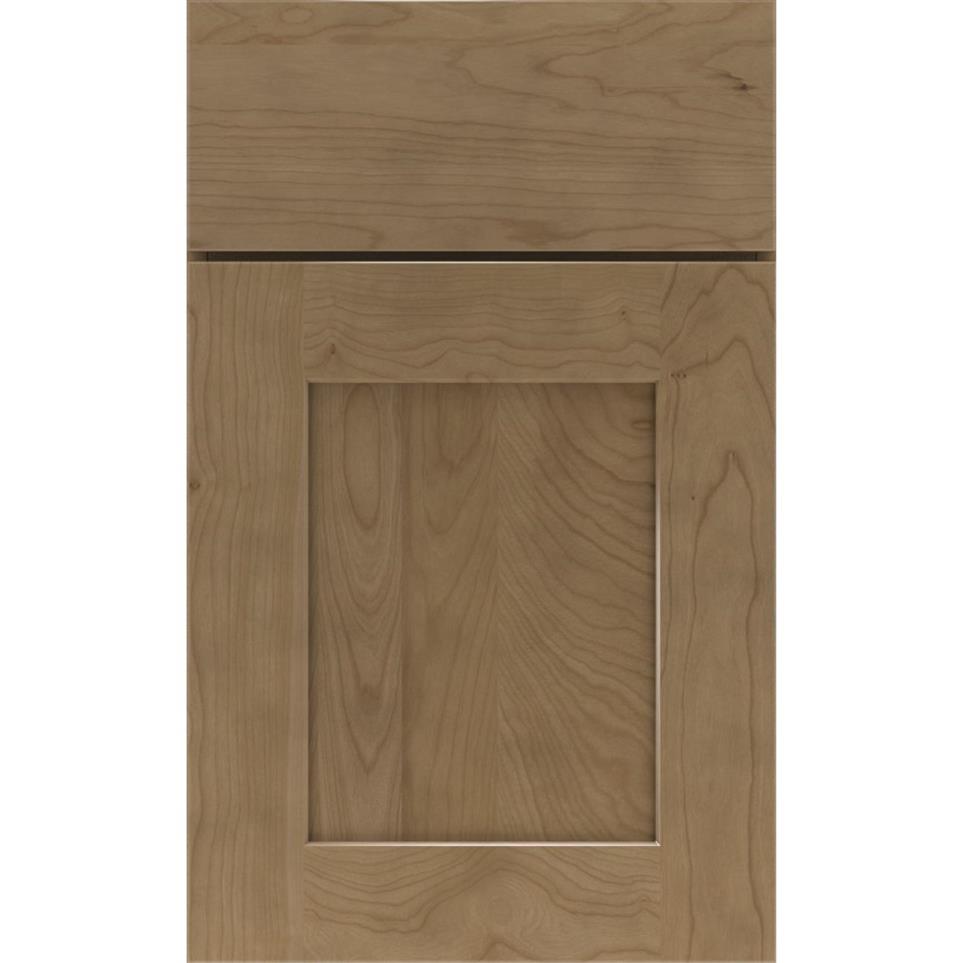 Square Buckskin Medium Finish Square Cabinets